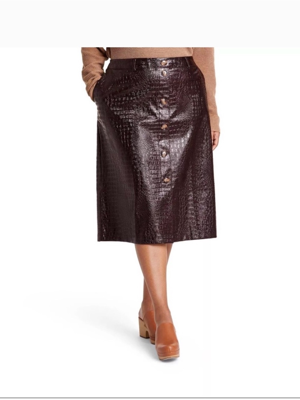 NWT Rachel Comey x Target Women’s Faux Leather Textured Pencil Skirt size 16